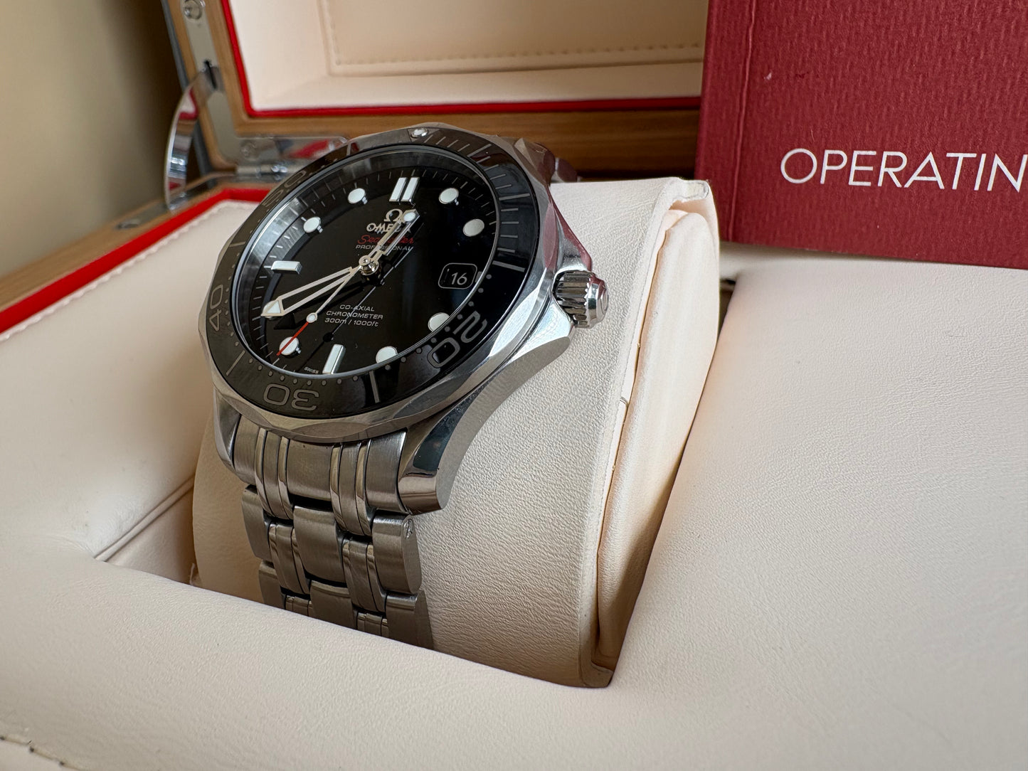 PRE OWNED-Omega Seamaster Diver 300M Ceramic Black Dial- Ref. 212.30.41.20.01.003- FULL SET