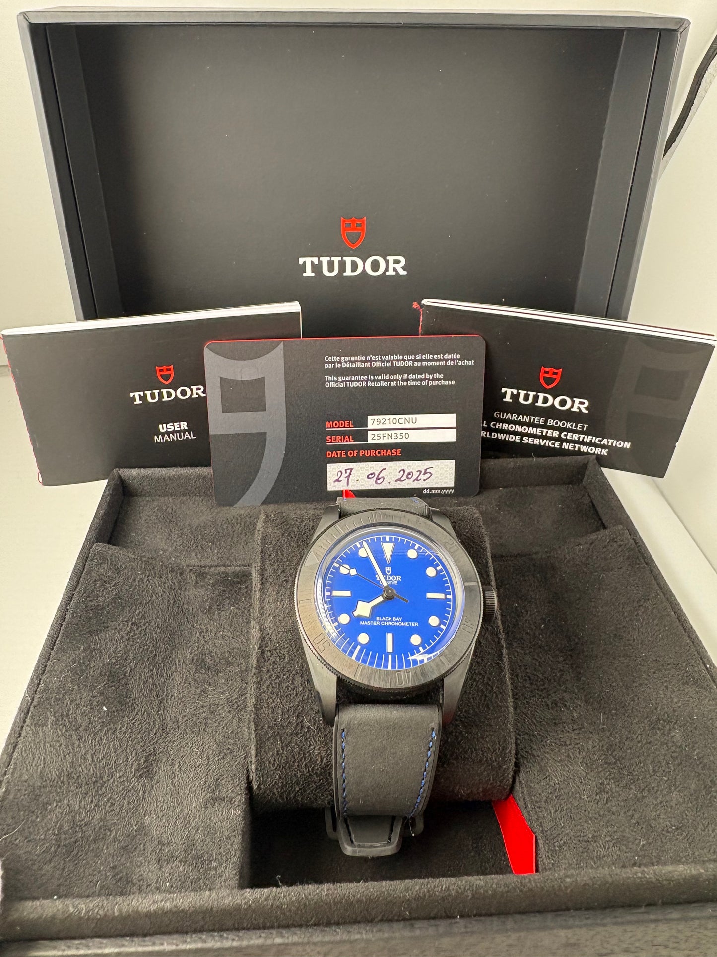 PRE OWNED-Tudor Black Bay Ceramic "Blue Dial" – Ref. 79210 (2025)