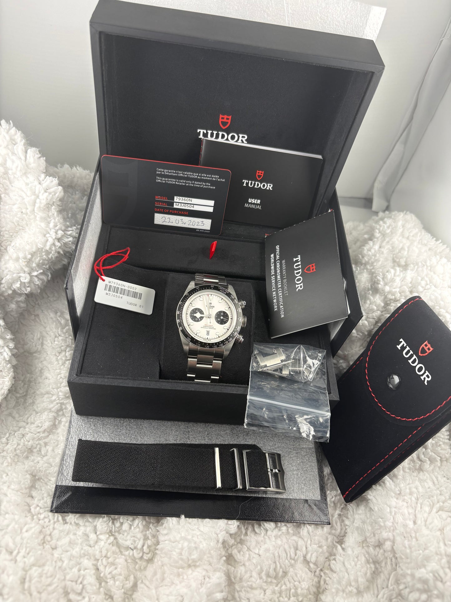 Pre-Owned Tudor Black Bay Chrono "Panda" – Ref. 79360N (2023) – Full Set