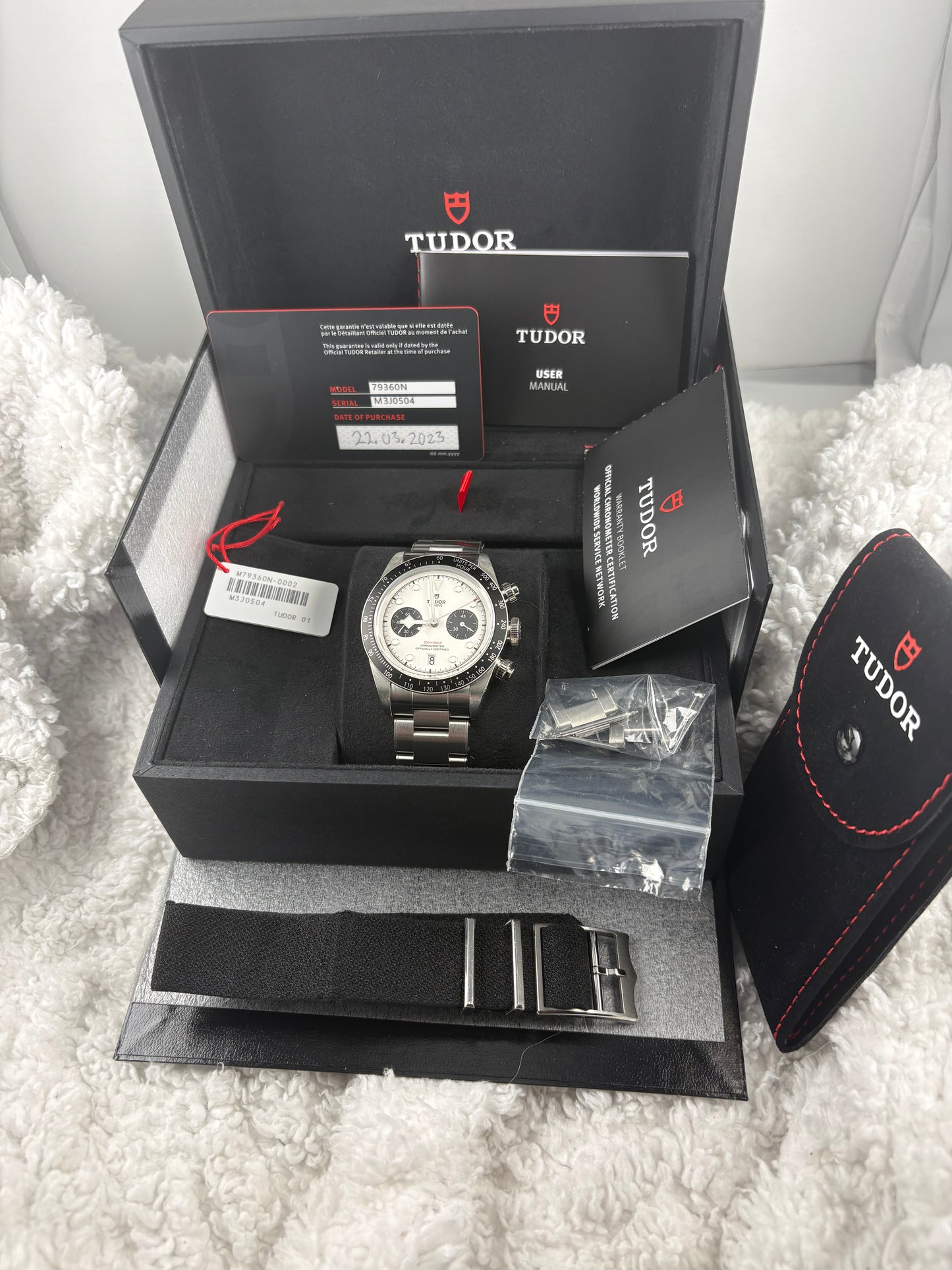 Pre-Owned Tudor Black Bay Chrono "Panda" – Ref. 79360N (2023) – Full Set