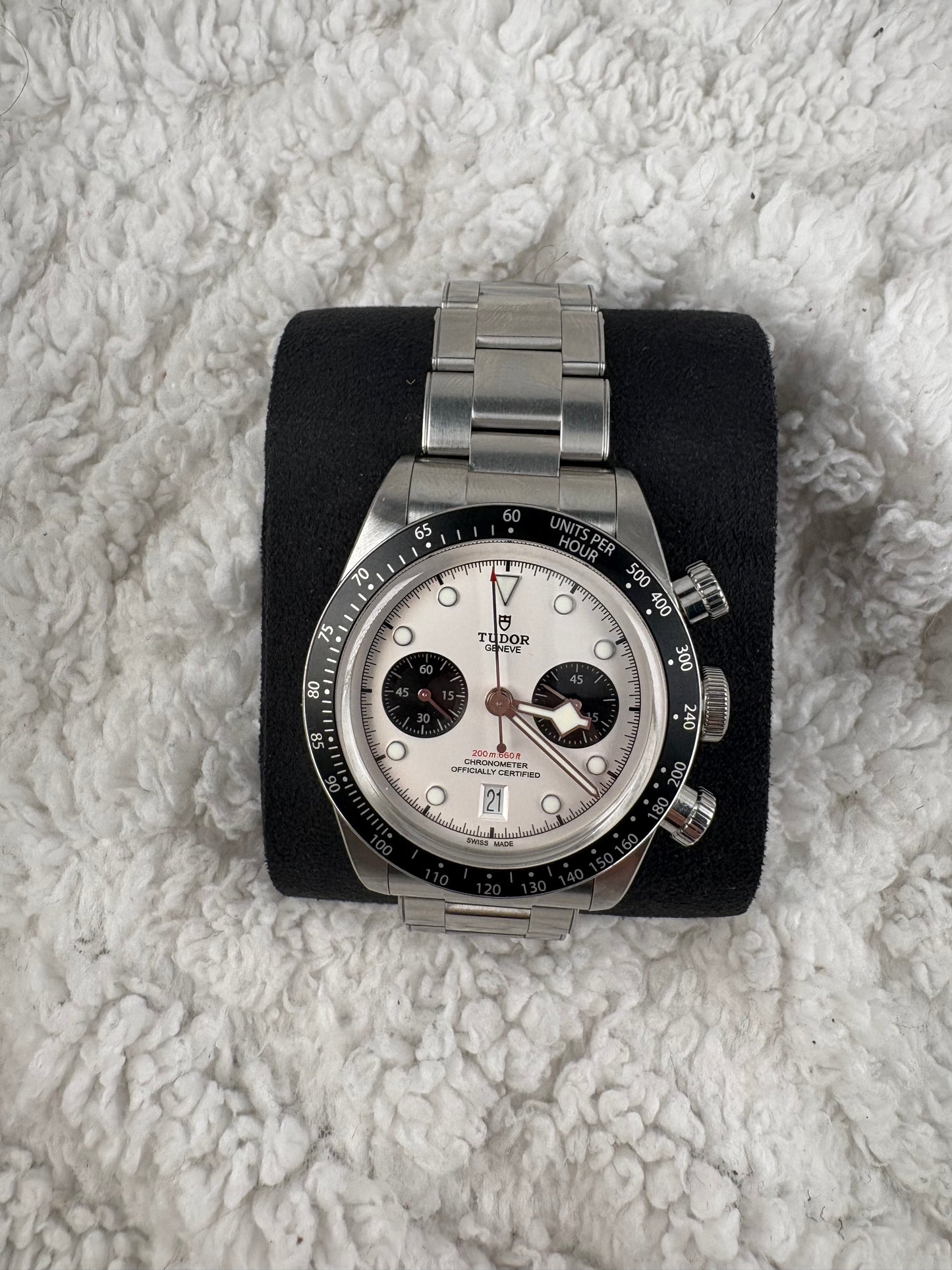 Pre-Owned 2021 Tudor Black Bay Panda Chrono 79360N