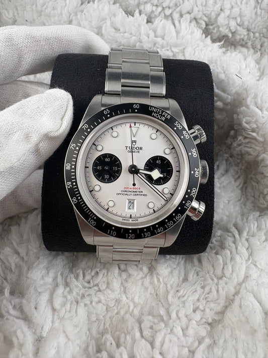 Pre-Owned 2021 Tudor Black Bay Panda Chrono 79360N